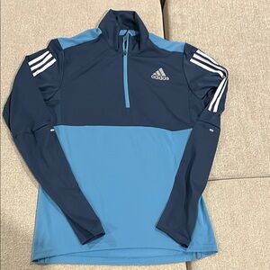 Adidas Blue Quarter-Zip Pullover